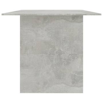 Concrete Grey Dining Table 180x90 cm - Stylish & Durable