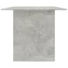 Concrete Grey Dining Table 180x90 cm - Stylish & Durable