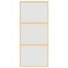 Sliding Door Gold 90x205 cm - Frosted ESG Glass & Aluminium