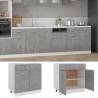 Drawer Bottom Cabinet in Concrete Grey - 80x46x81.5 cm