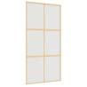 Sliding Door Gold 102.5x205 cm - Frosted Glass & Aluminium