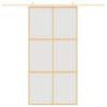 Sliding Door Gold 102.5x205 cm - Frosted Glass & Aluminium