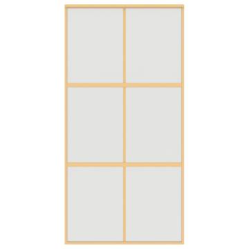 Sliding Door Gold 102.5x205 cm - Frosted Glass & Aluminium