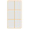 Sliding Door Gold 102.5x205 cm - Frosted Glass & Aluminium