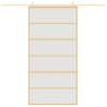 Sliding Door Gold 102.5x205 cm - Frosted Glass & Aluminium