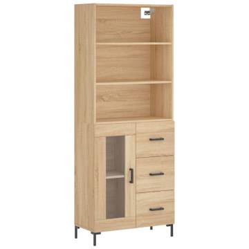 Elegant Highboard Sonoma Oak - Stylish Storage Solution | HipoMarket