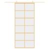 Sliding Door Gold 90x205 cm – Clear ESG Glass & Aluminium