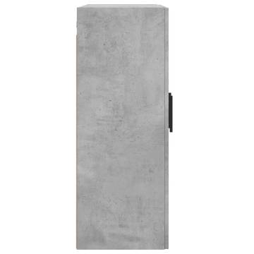 Wall Mounted Cabinets 2 pcs - Concrete Grey Engineered Wood