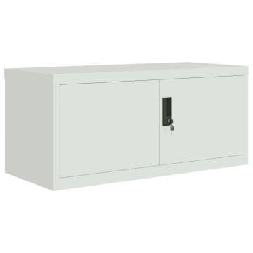 File Cabinet Light Grey 90x40x130 cm Steel | Hipomarket