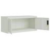 File Cabinet Light Grey 90x40x130 cm Steel | Hipomarket