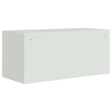 File Cabinet Light Grey 90x40x130 cm Steel | Hipomarket