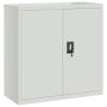 File Cabinet Light Grey 90x40x130 cm Steel | Hipomarket