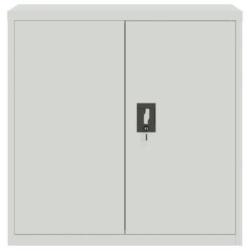 File Cabinet Light Grey 90x40x130 cm Steel | Hipomarket