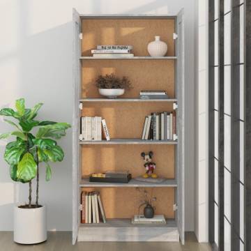 Book Cabinet Grey Sonoma - Stylish Storage Solution