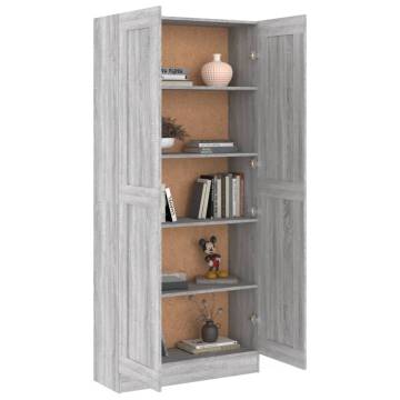 Book Cabinet Grey Sonoma - Stylish Storage Solution