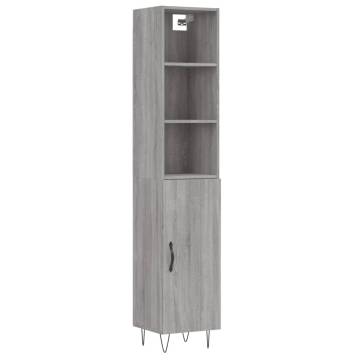 Stylish Highboard Grey Sonoma 180 cm | Durable & Elegant