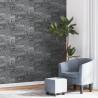 Wallpaper 3D Stone Look Black Colour black Quantity in Package 1 