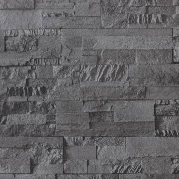 3D Stone Look Black Wallpaper - Stylish Home Design | HipoMarket