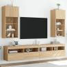 TV Cabinets with LED Lights 2 pcs Sonoma Oak 40.5x30x90 cm Colour sonoma oak Quantity in Package 2 Height 90 cm Width 40.5 cm 