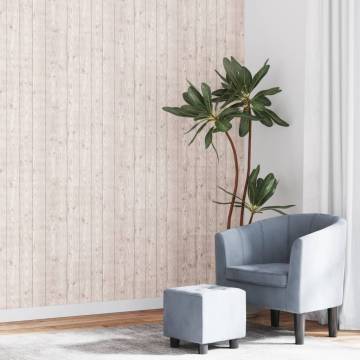 3D Wood Grain Grey Wallpaper | Transform Your Space