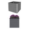 Garden Raised Bed WPC 100x100x91 cm Grey Colour grey Size 100 x 100 x 91 cm Quantity in Package 1 