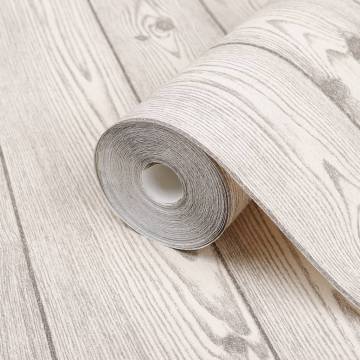 3D Wood Grain Grey Wallpaper | Transform Your Space