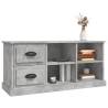 Stylish Concrete Grey TV Cabinet - 102x35.5x47.5 cm