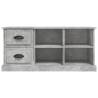 Stylish Concrete Grey TV Cabinet - 102x35.5x47.5 cm