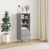 Highboard Grey Sonoma 40x36x110 cm Engineered Wood Colour grey sonoma Quantity in Package 1 