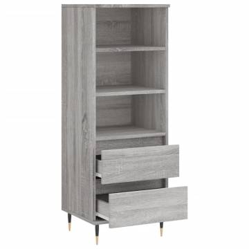 Highboard Grey Sonoma 40x36x110 cm - Stylish Storage Solution