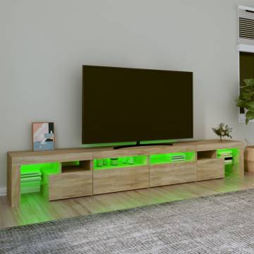 TV Cabinet with LED Lights - Sonoma Oak | Stylish & Functional