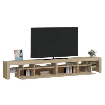 TV Cabinet with LED Lights - Sonoma Oak | Stylish & Functional