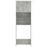 Washing Machine Cabinet Set - Concrete Grey Engineered Wood