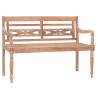 Batavia Bench 120 cm White Wash Solid Teak Wood Colour light brown Size 120 cm Quantity in Package 1 Number of 