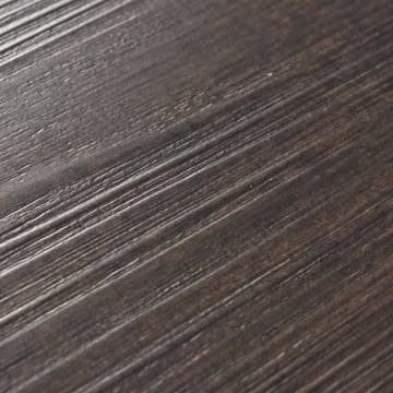 Self-Adhesive PVC Flooring Planks - Dark Brown - 5.02 m²