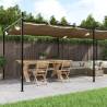 Pergola with Retractable Roof Taupe 589x292x230 cm Colour taupe Size 589 x 292 x 230 cm Quantity in Package 1 