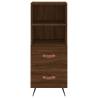 Stylish Highboard Brown Oak - 34.5x34x180 cm | HipoMarket