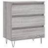 Stylish Grey Sonoma Sideboard - 60x35x70 cm | HipoMarket