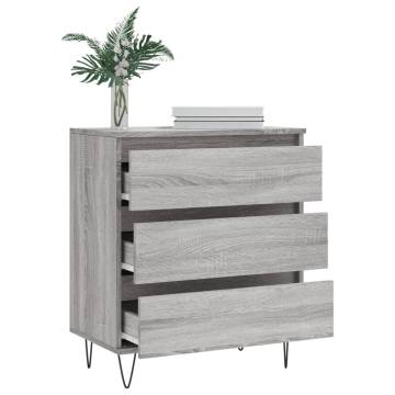 Stylish Grey Sonoma Sideboard - 60x35x70 cm | HipoMarket