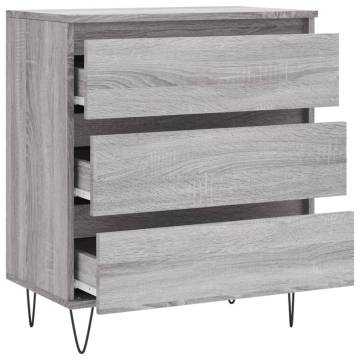 Stylish Grey Sonoma Sideboard - 60x35x70 cm | HipoMarket