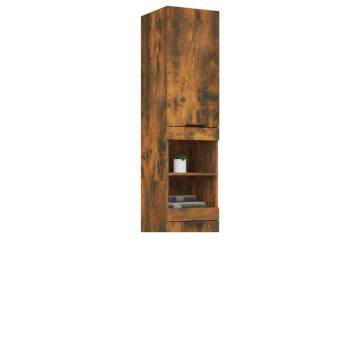 Bathroom Cabinet Smoked Oak - Stylish Storage Solution