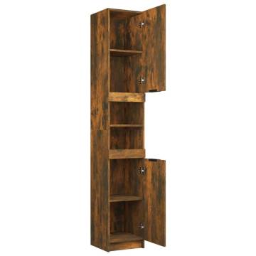 Bathroom Cabinet Smoked Oak - Stylish Storage Solution