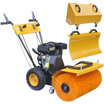 Multifunctional Petrol-powered Snow Plough/Sweeper Set - 6.5HP