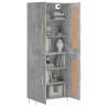 Elegant Highboard Concrete Grey - 69.5x34x180 cm | HipoMarket