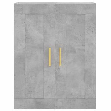 Elegant Highboard Concrete Grey - 69.5x34x180 cm | HipoMarket