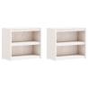 Outdoor Kitchen Cabinets 4 pcs - White Solid Pine Wood