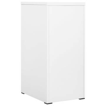 Durable White Filing Cabinet - 3 Drawers with Lock | HipoMarket