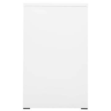 Durable White Filing Cabinet - 3 Drawers with Lock | HipoMarket