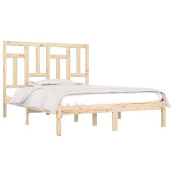 Solid Pine Bed Frame 120x200 cm - Modern & Sturdy Design