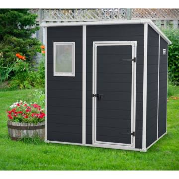 Keter Manor Pent 66 Dark Grey Garden Shed | Durable & Compact